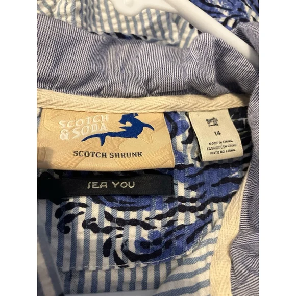 Scotch & Soda Boys Anorak Pullover 100% Cotton Size 14 - Picture 3 of 7